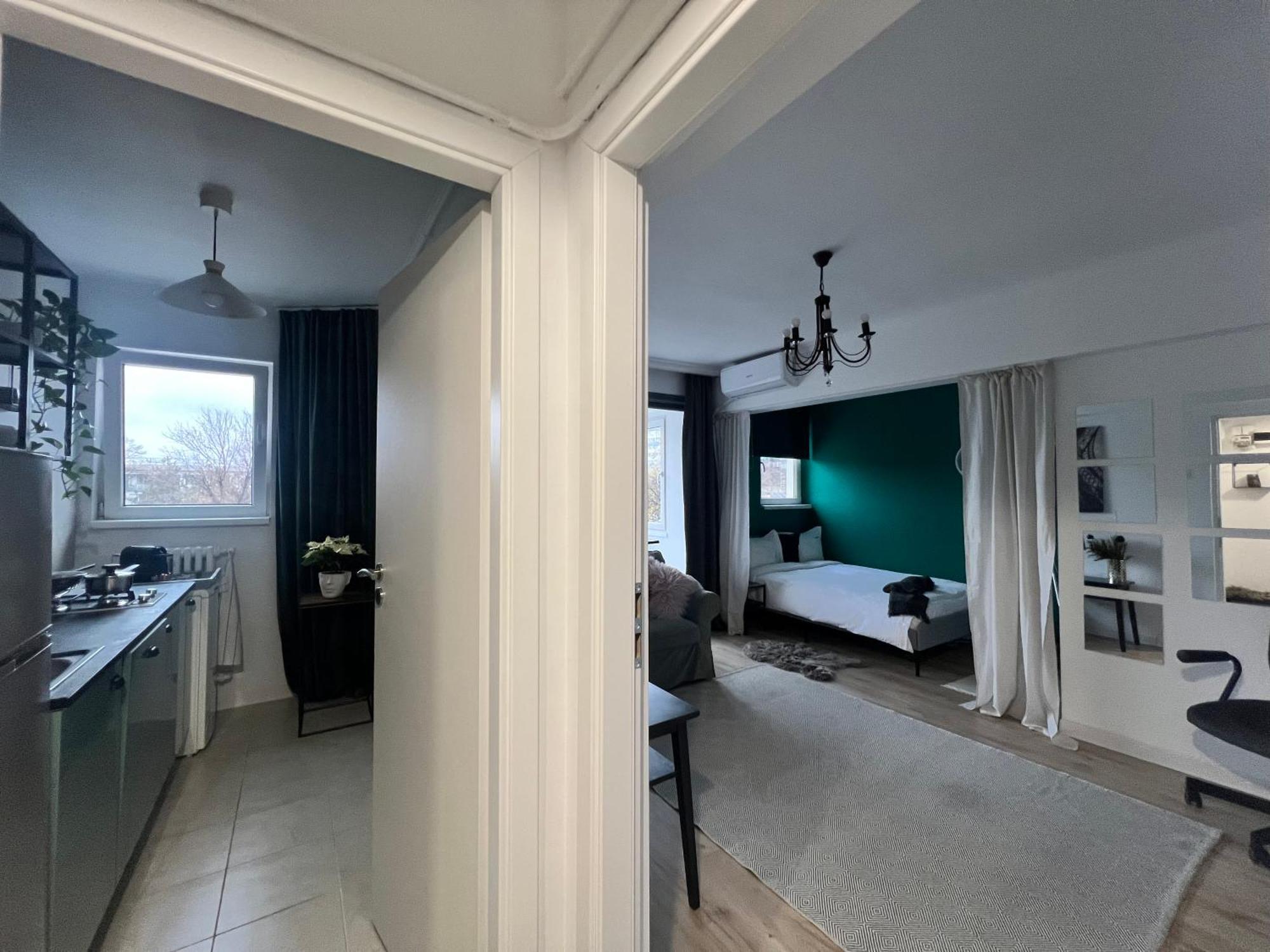 Cosy Studio Floreasca Bukares Bagian luar foto