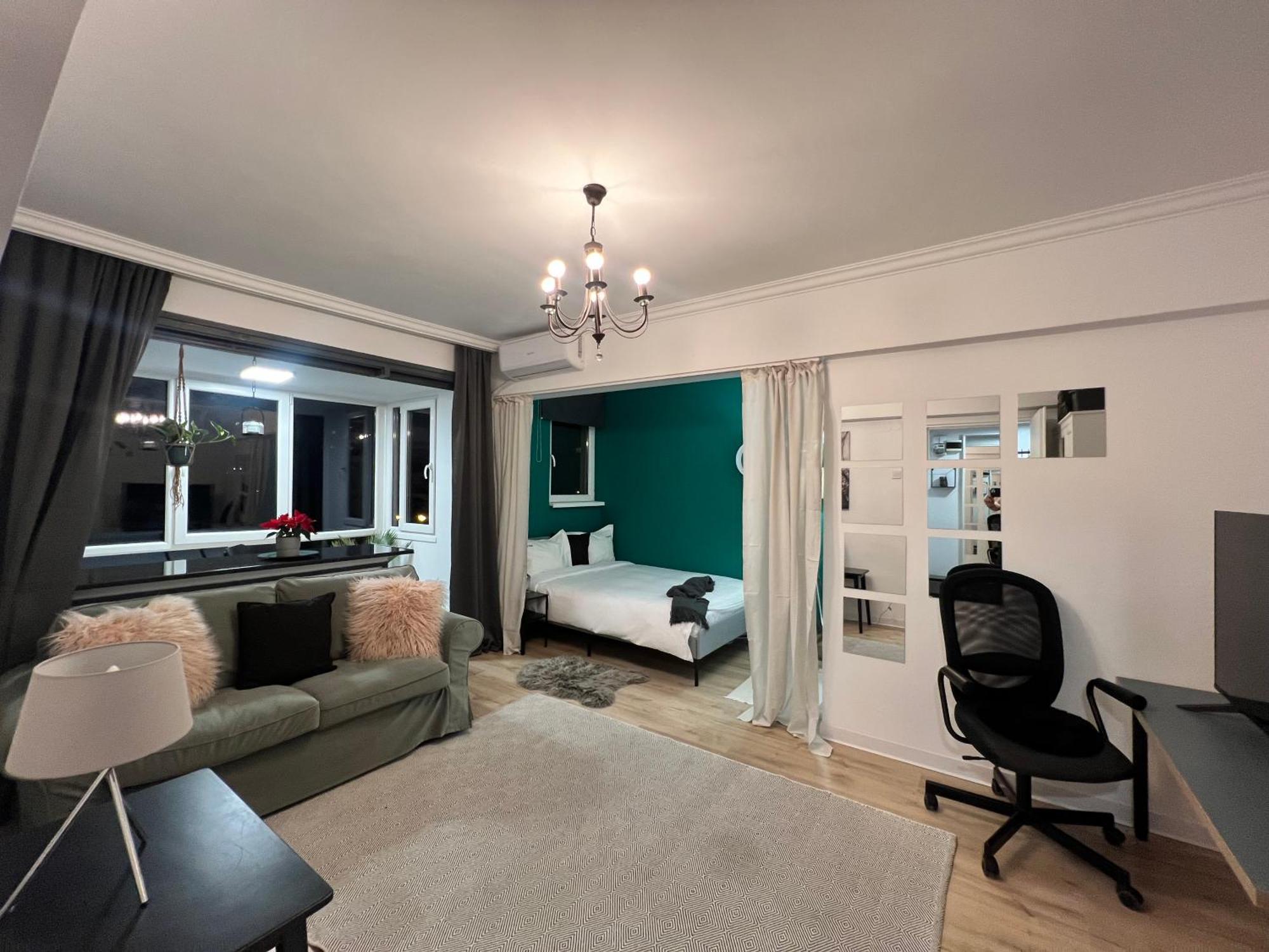 Cosy Studio Floreasca Bukares Bagian luar foto